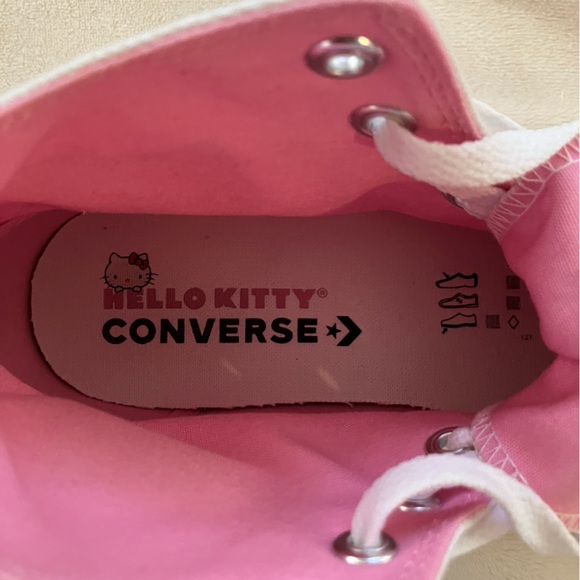 EUC Hello Kitty x Converse Chuck Taylor All Star High Top Sneakers - Picture 12 of 16